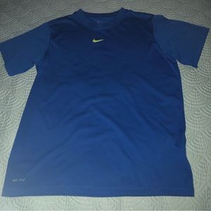 Nike Dri Fit Blue Shirt Youth L